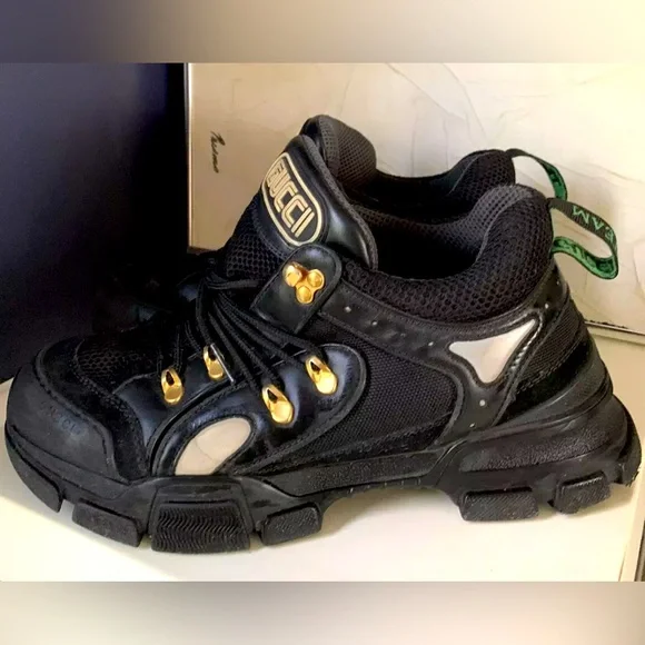 40% PRICE DROP!! 
Previously listed at $495
GUCCI FLASHTREK’S - Picture 5 of 9